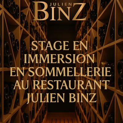 Stage en immersion en sommellerie en DUO et deux menus du chef