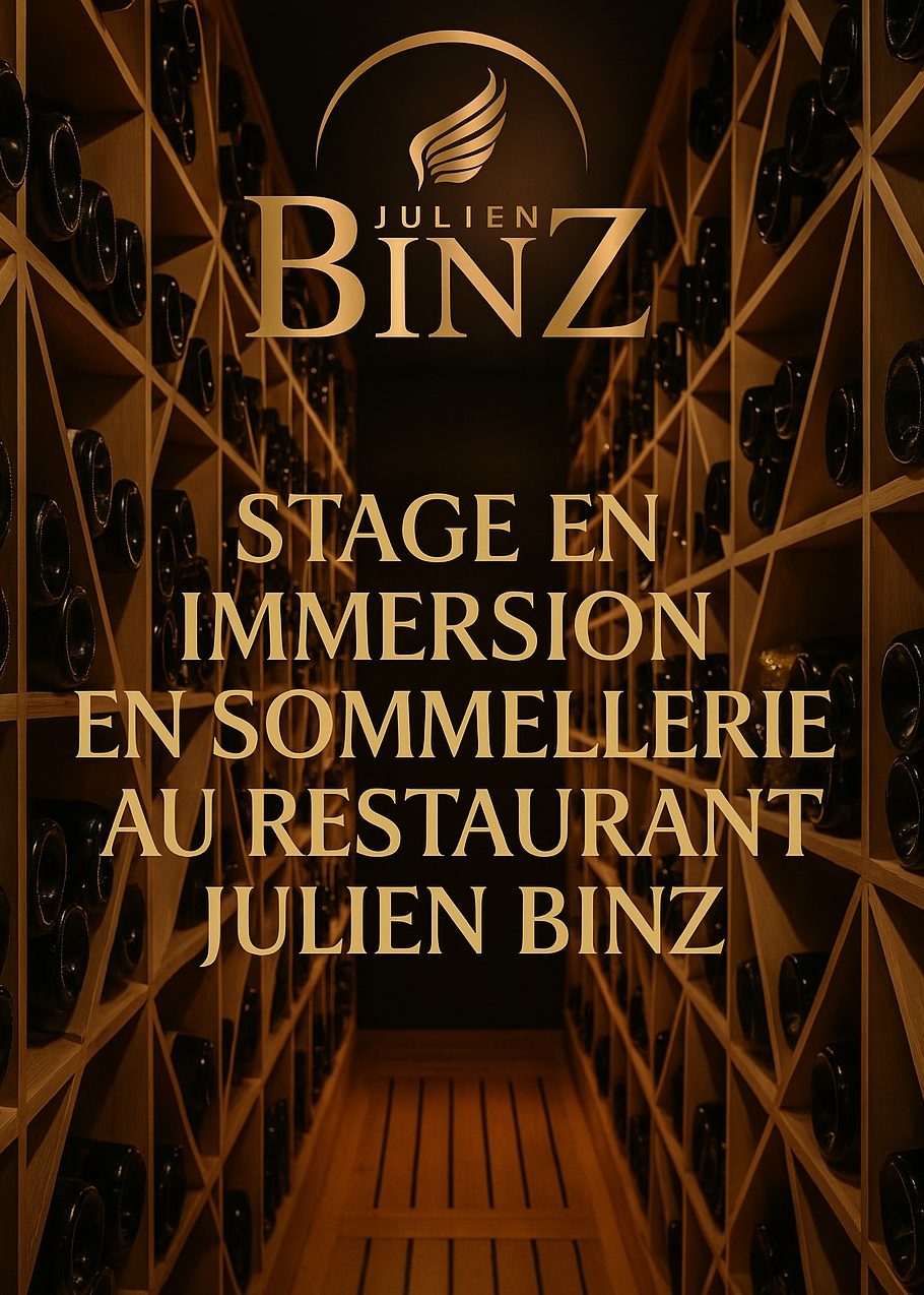 Stage en immersion en sommellerie en DUO et deux menus du chef